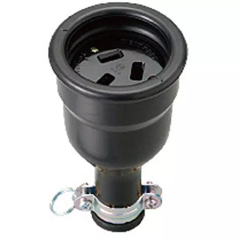OHM ELECTRIC Rubber Body 20 A Current 250 V Voltage Flat blade, Watertight Connector Body 3P20A