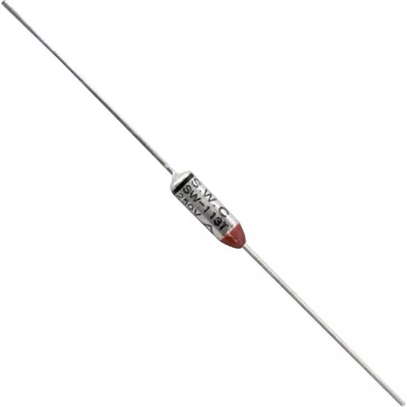 OHM ELECTRIC Thermal Fuse 10 A Current 250 V Voltage, DZ-S129J (Pack of 2)