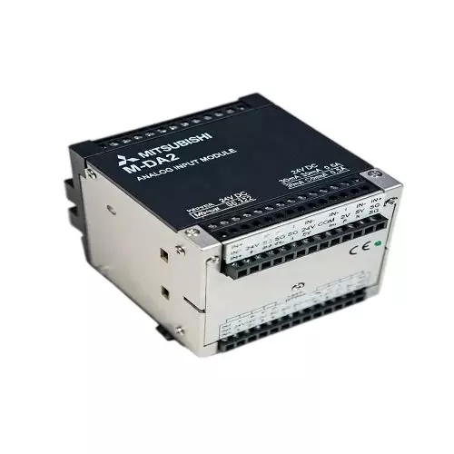 Mitsubishi Electric I/O Module with 2 Channels and Analog Output Voltage, Current, RTD, Thermocouple Signal, M-DA2