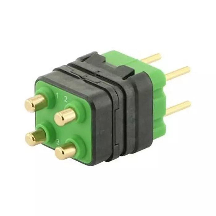 SOURIAU-SUNBANK / EATON RECTANGULAR MODULE, PLUG, 4POS, 2ROW, 8MQ2M0412RA