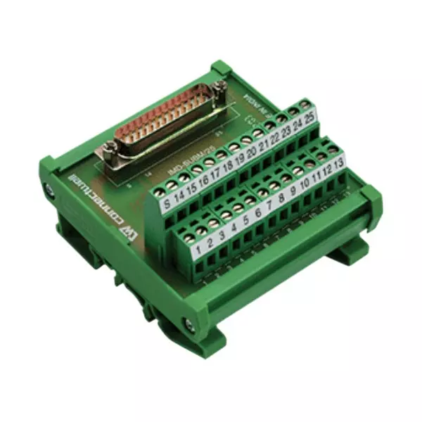 Connectwell Standard Male DSUB Module 50 Pin Spring Rail Mount, IMDSUBM/50/S