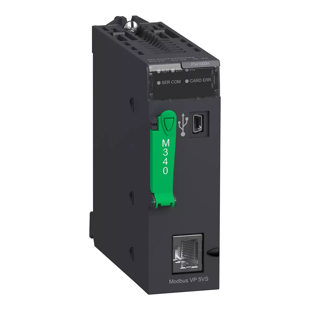 Schneider Electric Modicon M340 Processor Module 11 Slots 2 Racks 72 mA at 24 V DC, BMXP341000H