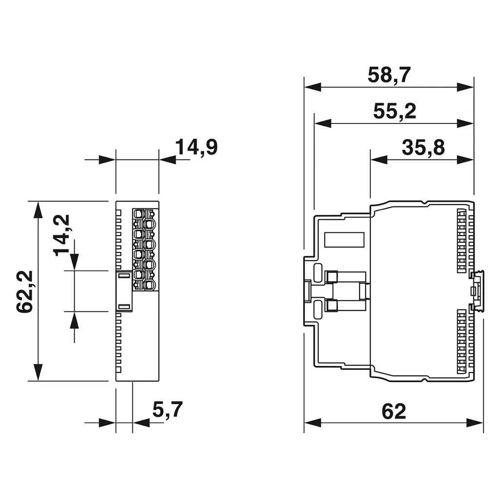 Phoenix Contact Axioline Smart Elements Function Module 100 mA Current, AXL SE CNT1