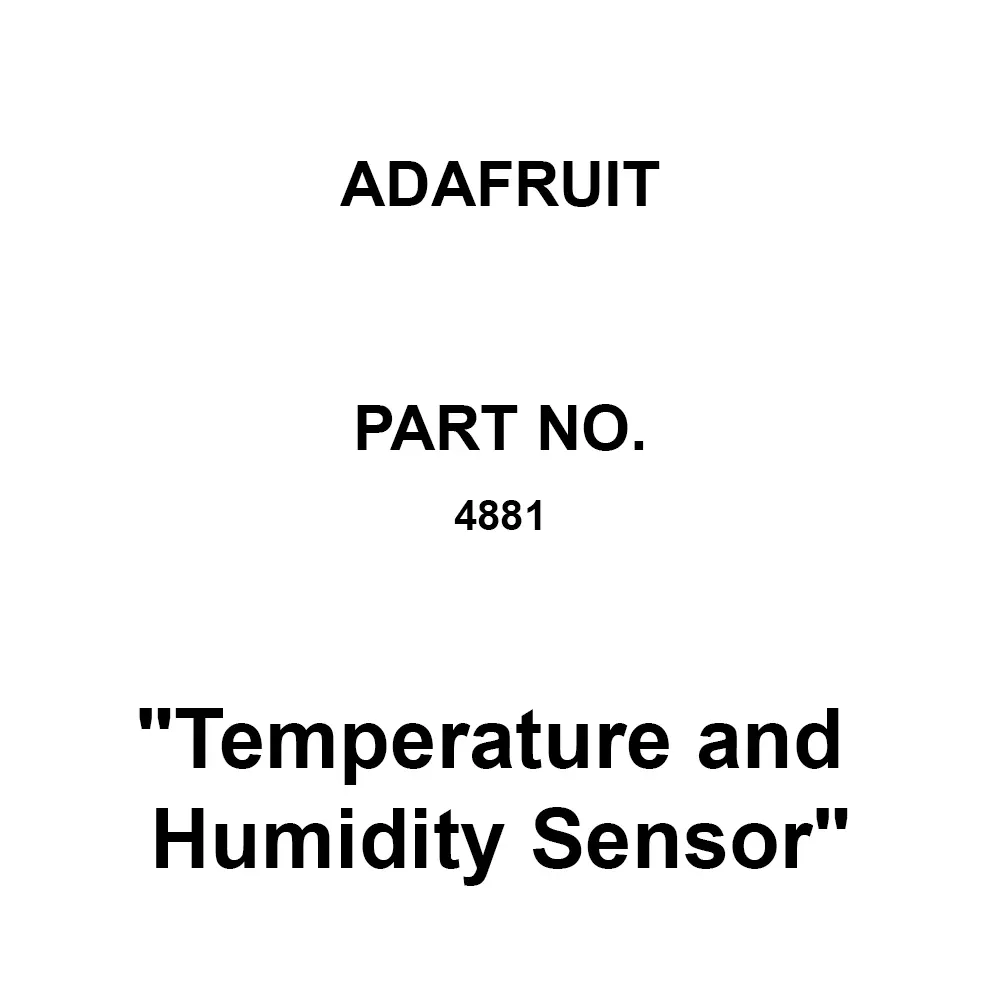 ADAFRUIT Humidity Temperature Sensor Bluetooth Interface, 4881