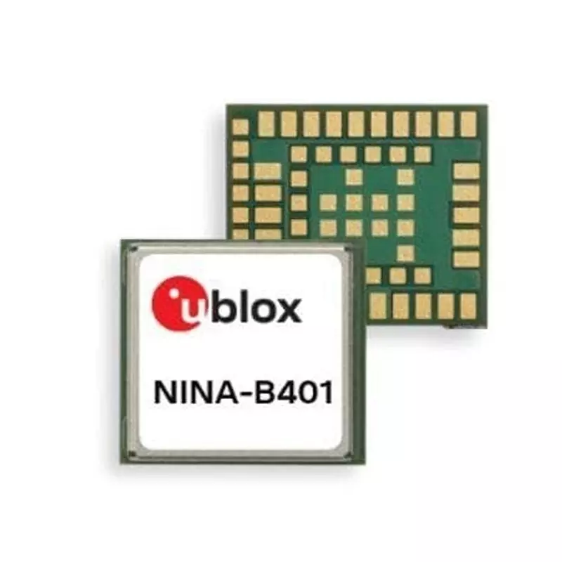 u-blox Bluetooth Module GPIO, I2C, SPI, UART, USB Interface 8 dBm Power, NINA-B411-01B