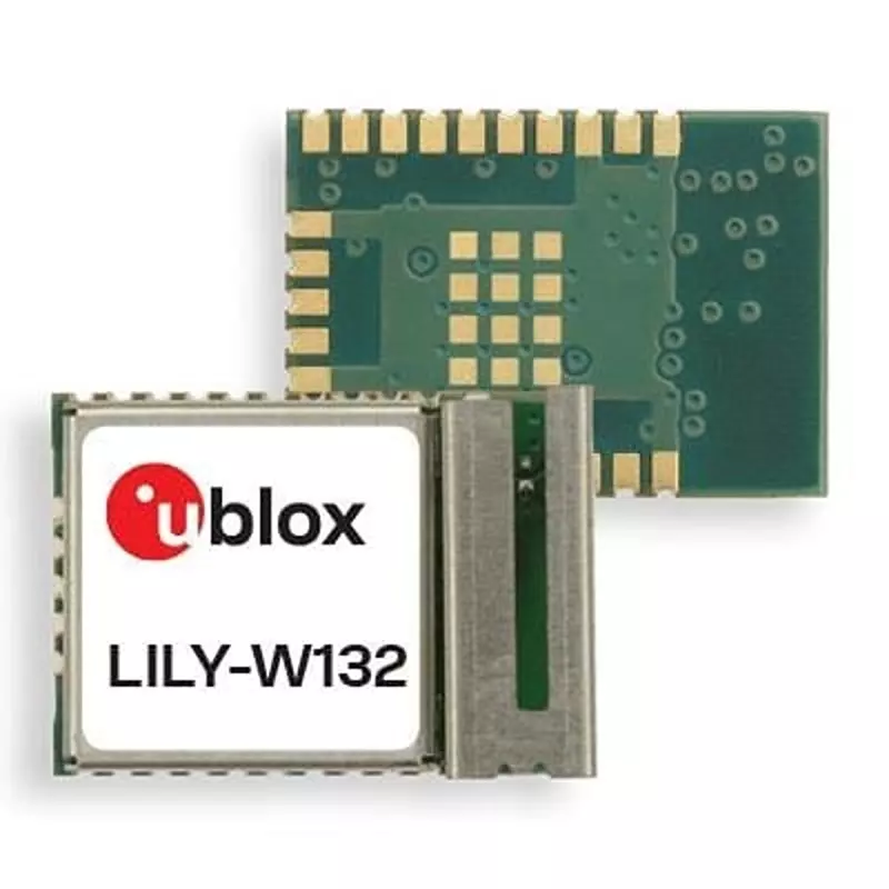 u-blox WiFi Module 19 dBm Output Power 2.4 GHz, LILY-W132-00B