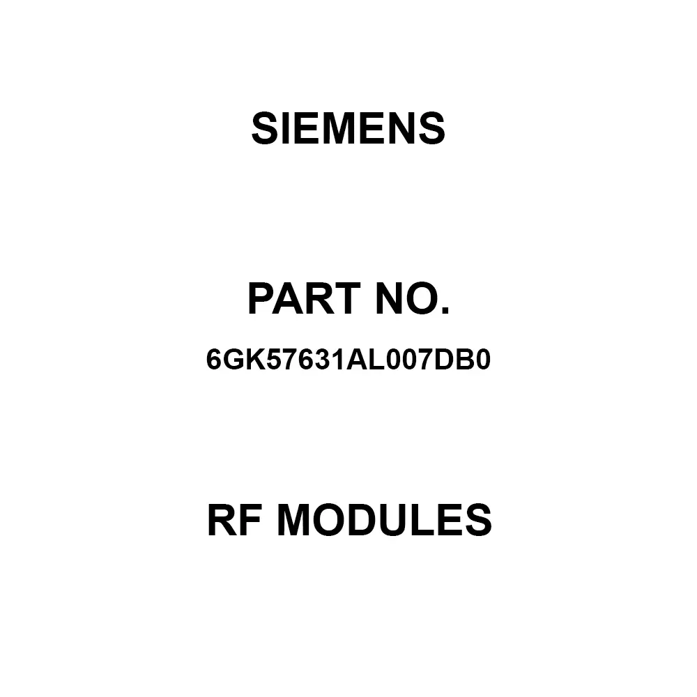 Siemens RF Module 13.2 W Output Power 2.4 GHz, 5 GHz, 6GK57631AL007DB0