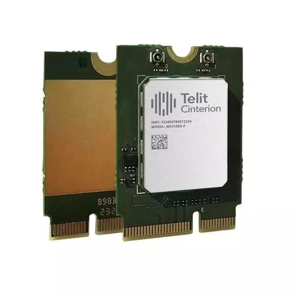 Telit Cinterion Multiprotocol Modules 5 dBm, 8 dBm, 19 dBm Output Power 2.4 GHz/5 GHz, WE310K6P000T001000