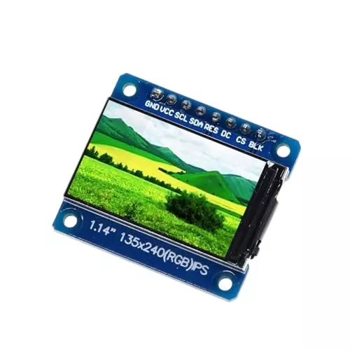 amiciVision IPS TFT Display Module 1.14 Inch 135x240 HD Resolution ST7789 Driver IC SPI LCD 3.3 V