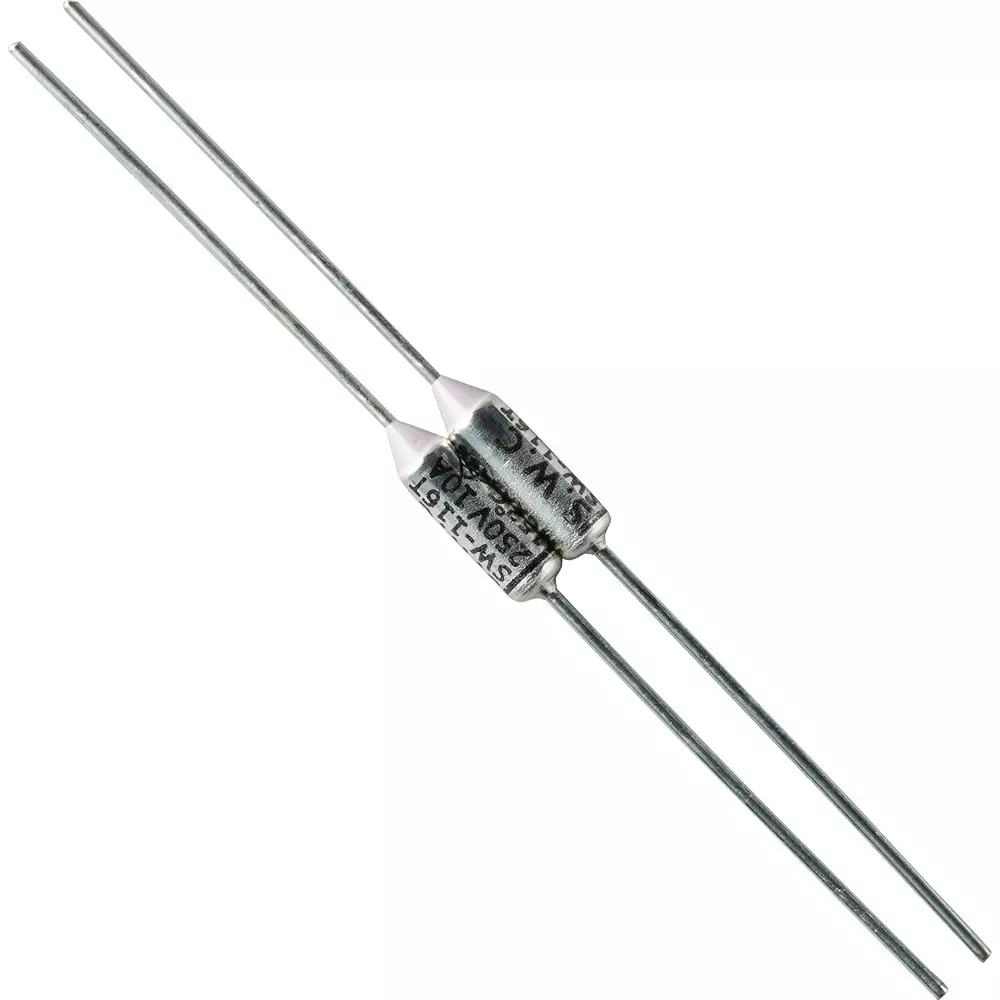 OHM ELECTRIC Thermal Fuse 10 A Current 250 V Voltage, DZ-S152J (Pack of 2)