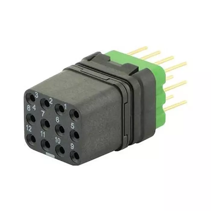 SOURIAU-SUNBANK / EATON RECTANGULAR MODULE, RCPT, 12POS, 3ROW, 8MQ2M1220UB