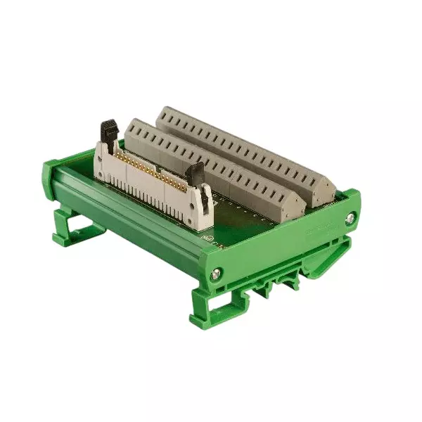 Connectwell Spring Cage IDC/FRC Module 20 Pin with Long Latch IDC Connector Rail Mount, IMIDC/20/SC/L