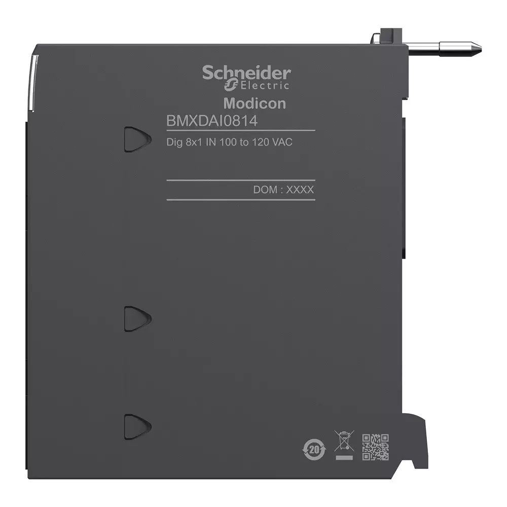 Schneider Electric Modicon X80 Isolated Discrete Input Module 8 Inputs 100-120 V AC Supply Voltage, BMXDAI0814