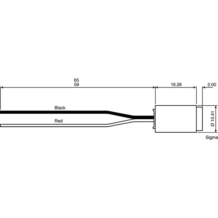 Global Laser Module 650 nm 3 mw Continuous Wave Ellipse pattern +3 - +5.5 V, 5001-20-000
