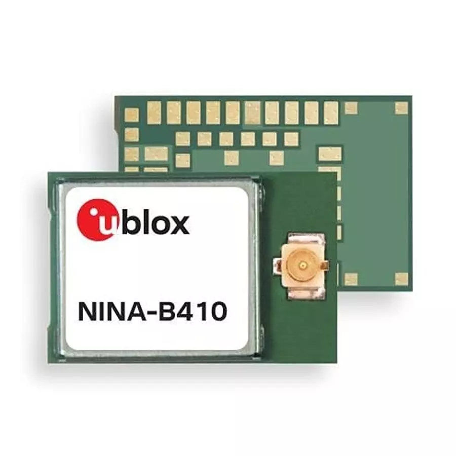 u-blox Bluetooth Module GPIO, I2C, I2S, SPI, UART, USB Interface 10 dBm Power, NINA-B410-01B