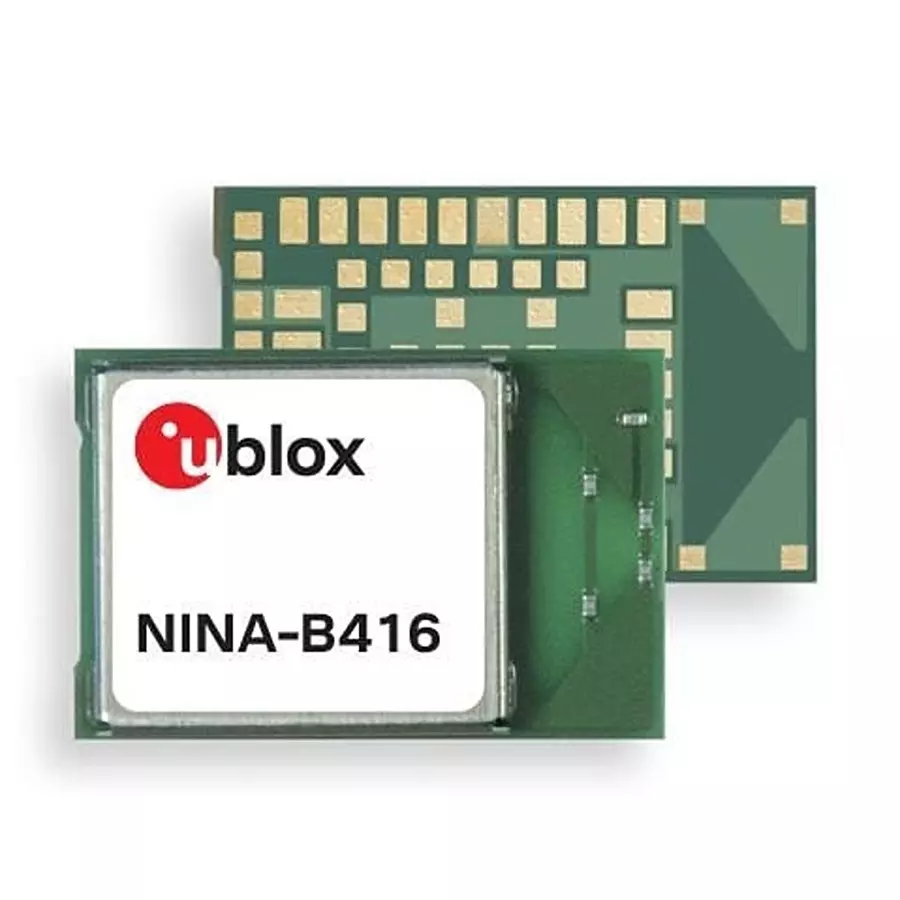 u-blox Bluetooth Module GPIO, I2C, I2S, SPI, UART, USB Interface 10 dBm Power, NINA-B416-01B