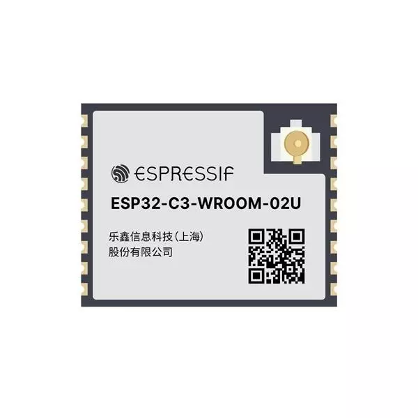 Espressif Multiprotocol Modules 20.5 dBm Output Power 2.4 GHz, ESP32-C3-WROOM-02U-N4