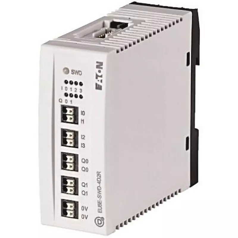 EATON PLC I/O Module 24 V DC Voltage 3 A Output Current 2 No. of Output, EU5E-SWD-4D2R