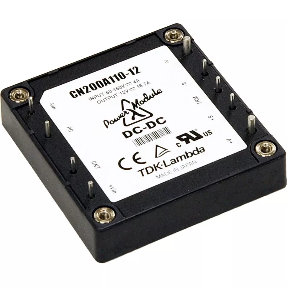 TDK-LAMBDA Dc-DC Power Module DC60 to 160 V Input Voltage Range, CN200A110-24