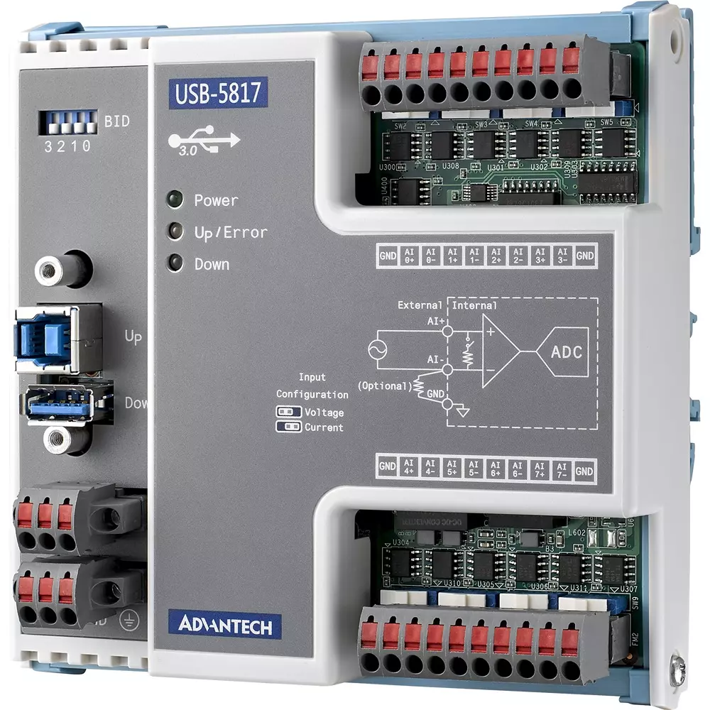 Advantech I/O Module USB 3.0 USB type 120 x120 x40 Dimensions 16-bit Resolution, USB-5817-AE