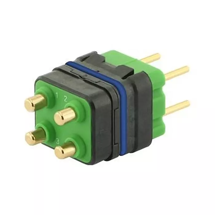 SOURIAU-SUNBANK / EATON RECTANGULAR MODULE, PLUG, 4POS, 2ROW, 8MQ2M0412RBE