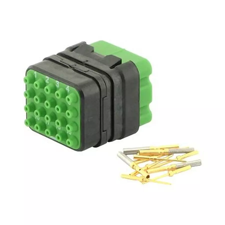 SOURIAU-SUNBANK / EATON RECTANGULAR MODULE, PLUG, 20POS, 4ROW, 8MQ2M2022PC