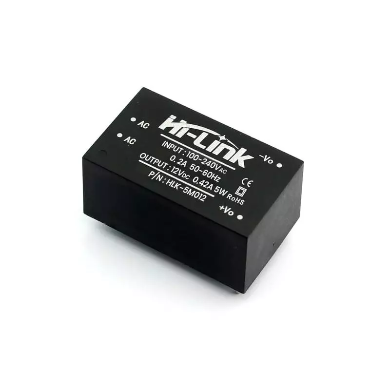 amiciSmart AC to DC Power Supply PCB Module 5 W 220 V AC to 12 V DC Compact Reliable & Efficient Buck Converter, 1xPSM-220-12