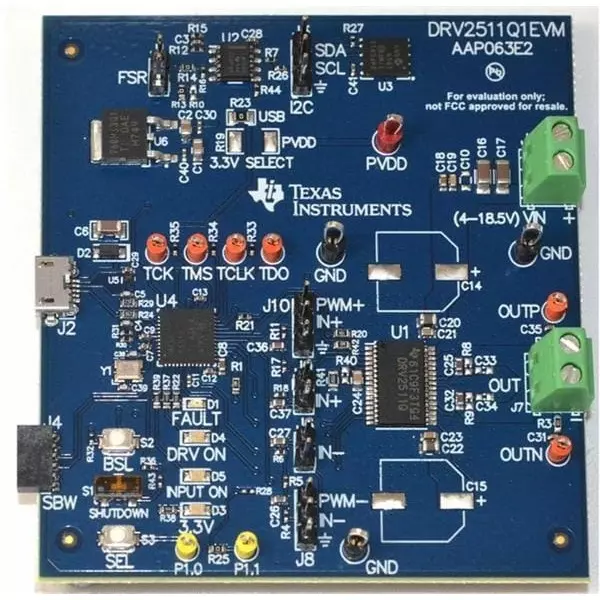 TEXAS INSTRUMENTS Motor/Motion Controller & Driver Evaluation Module 4.5 to 26 V Input Voltage, DRV2511Q1EVM