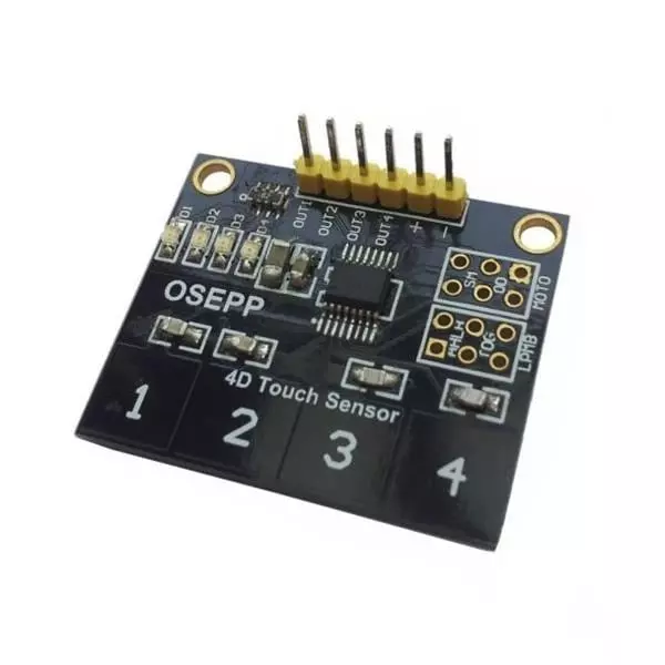 OSEPP 4-Digit Touch Sensor Evaluation Module 2.45 to 5.5 V Operating Supply Voltage, 4DTOUCH-01