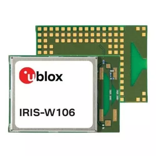 u-blox Multiprotocol Modules 11 dBm Output Power 2.4 GHz, 5 GHz, IRIS-W106-00B