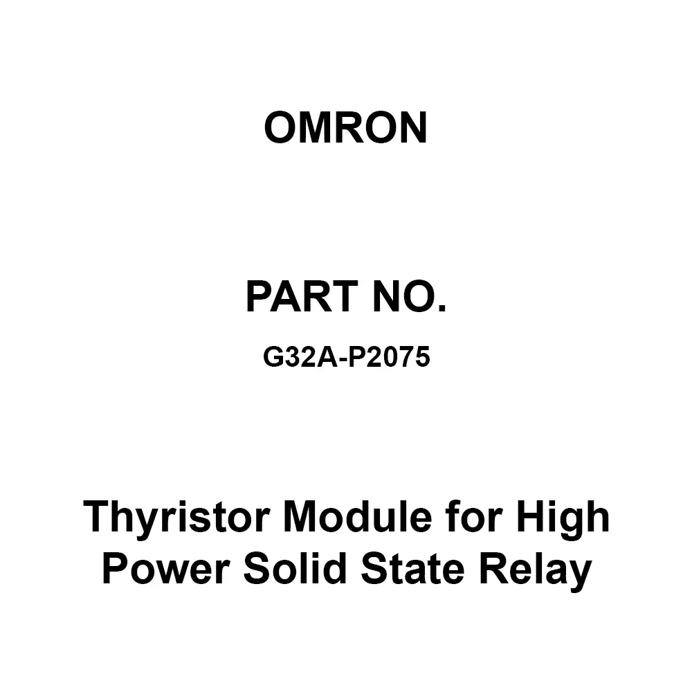 Omron Thyristor Module for High Power Solid State Relay, G32A-P2075