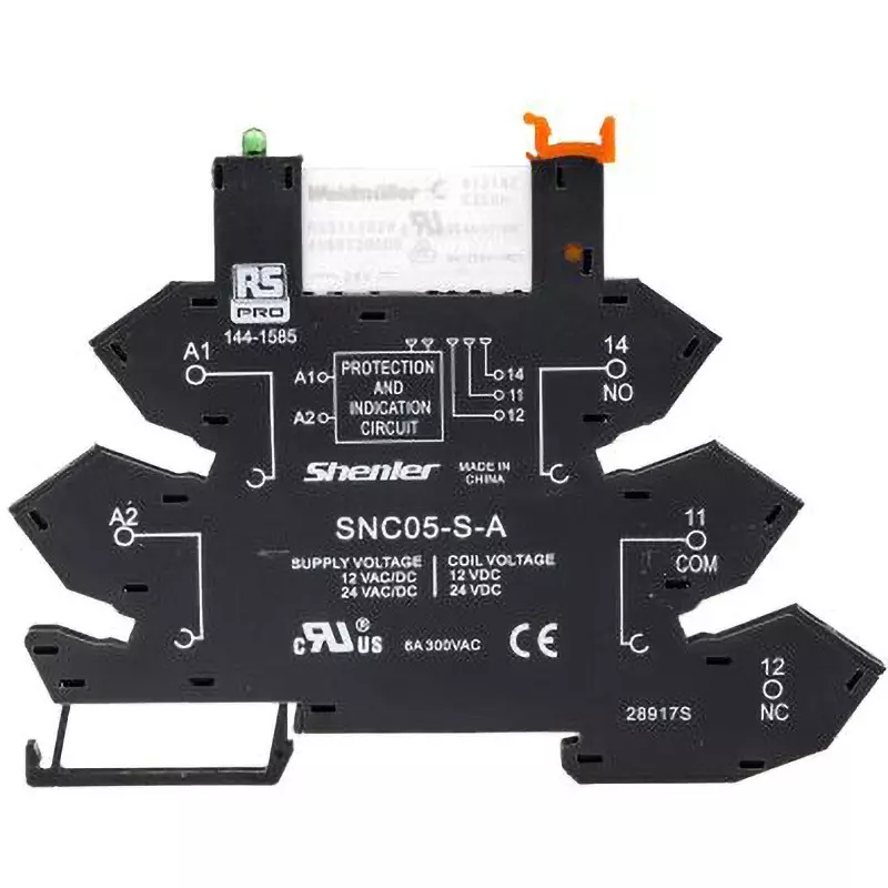 RS PRO Interface Relay Module Din Rail Mounting DC 24 V Rated Coil Voltage, 144-1585