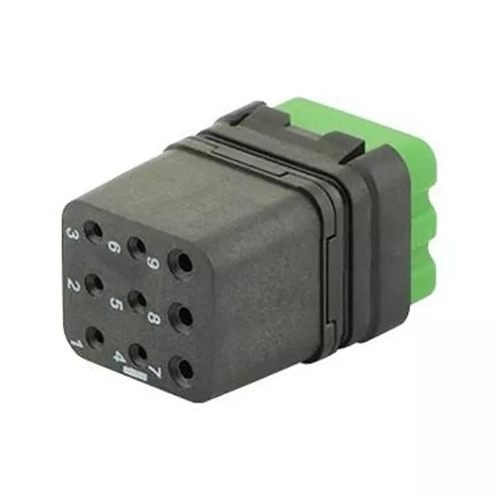 SOURIAU-SUNBANK / EATON RECTANGULAR MODULE, RCPT, 9POS, 3ROW, 8MQ2M0936BA