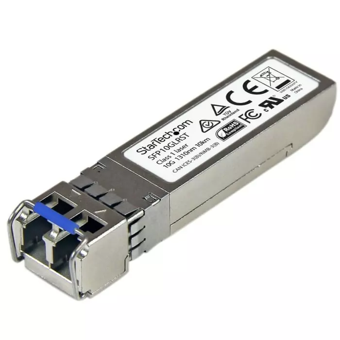 StarTech.com Cisco Compatible LC Single Mode Transceiver Module Full Duplex 10000Mbit/s, SFP10GLRST