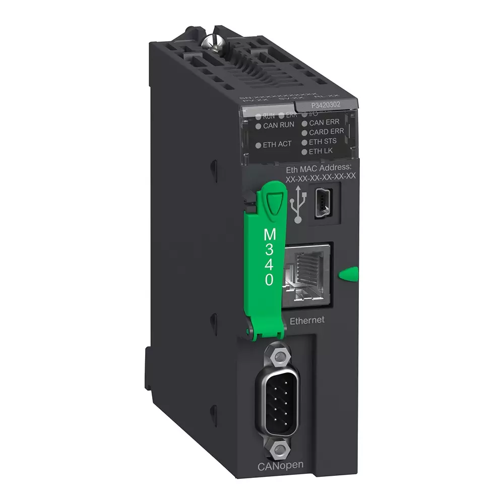 Schneider Electric Modicon M340 Processor Module 11 Slots 4 Racks 135 mA at 24 V DC, BMXP3420302CL