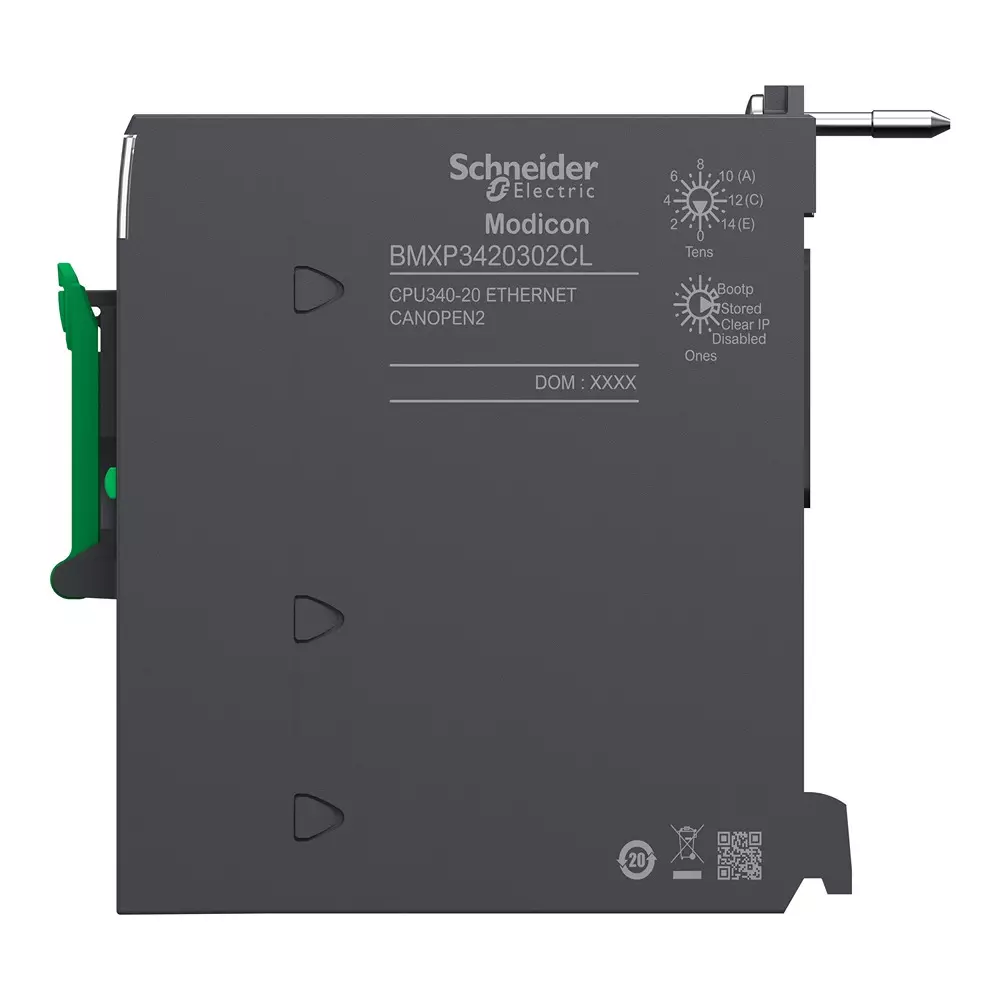 Schneider Electric Modicon M340 Processor Module 11 Slots 4 Racks 135 mA at 24 V DC, BMXP3420302CL