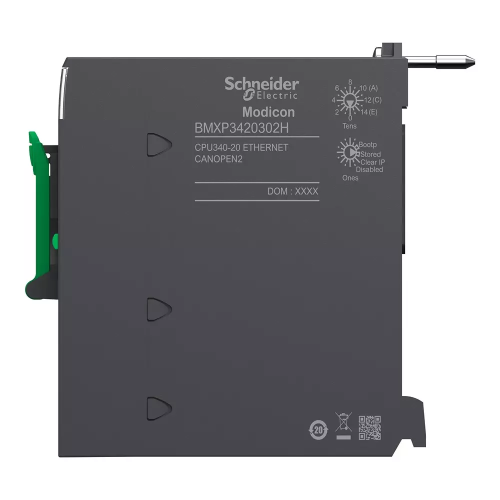 Schneider Electric Modicon M340 Processor Module 11 Slots 4 Racks 135 mA at 24 V DC, BMXP3420302H