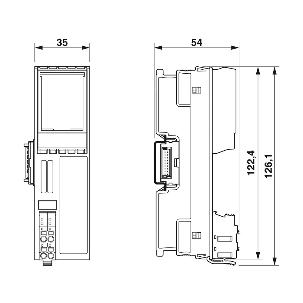 Phoenix Contact Axioline F Feed-In Module for the logic Supply UBus, max. 4 A, AXL PWR