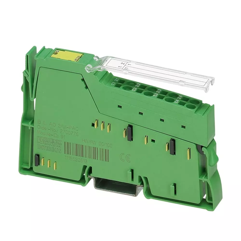 Phoenix Contact Inline Analog Input Module 2 Conductor, IB IL AO 2/UI-PAC