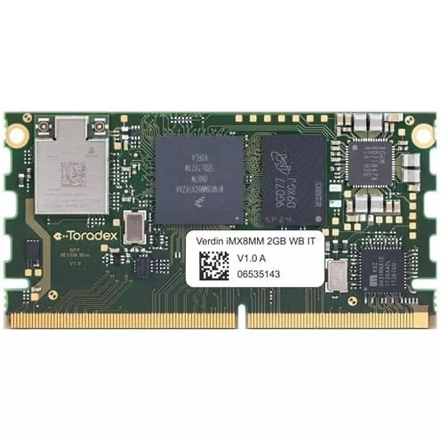 Toradex System-On-Module 3.3 V, 5 V Operating Supply Voltage, Verdin iMX8M Mini Quad 2GB WB IT