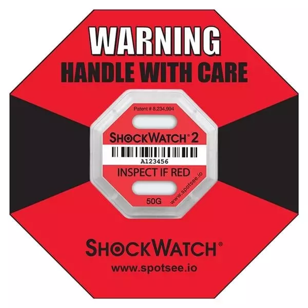 SpotSee ShockWatch +80�C Maximum Operating Temperature, 50000K