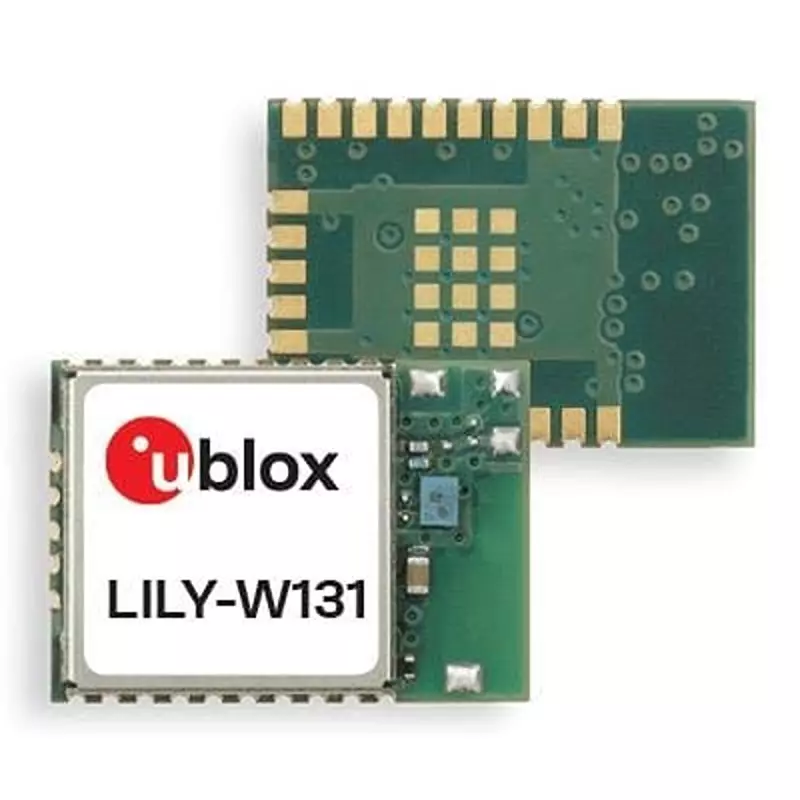 u-blox WiFi Module 19 dBm Output Power 2.4 GHz, LILY-W131-00B