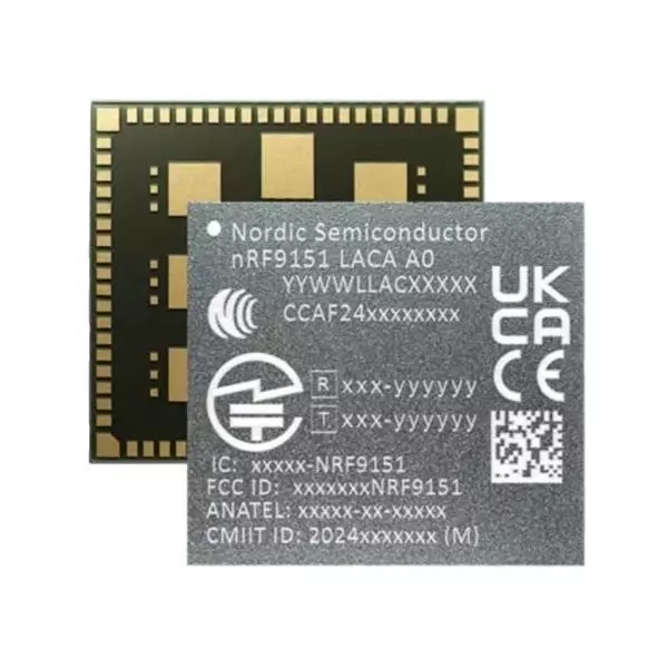 NORDIC SEMICONDUCTOR Multiprotocol Modules 23 dBm Output Power, NRF9151-LACA-R7