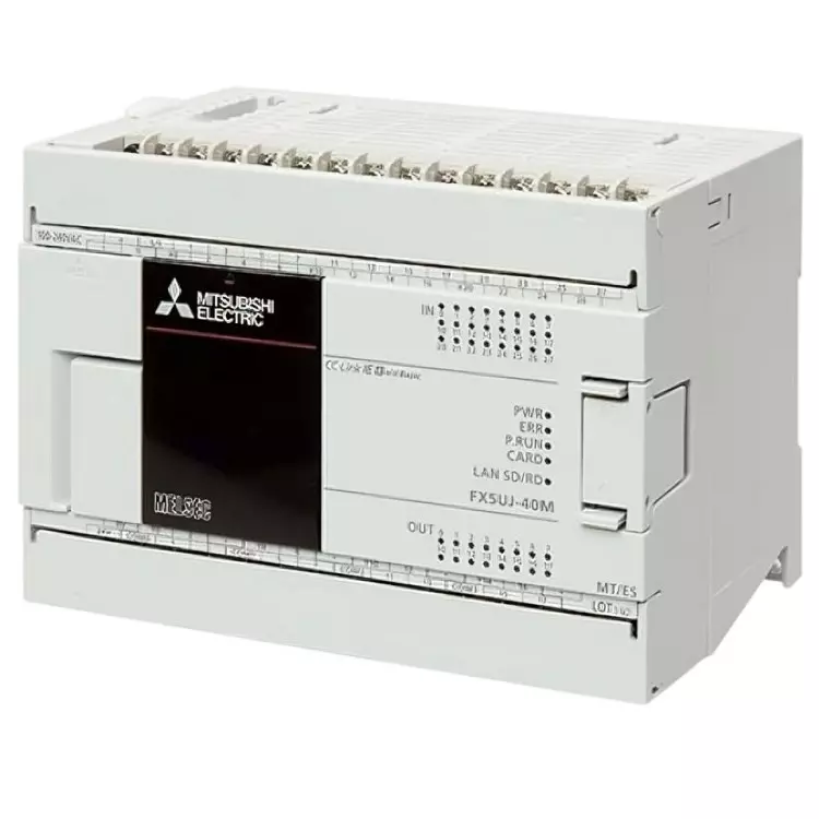 Mitsubishi Electric MELSEC iQ-F - FX5UJ Series FX5UJ CPU Module with 24 Digital Inputs and 16 Transistor Output, FX5UJ-40MT/ES