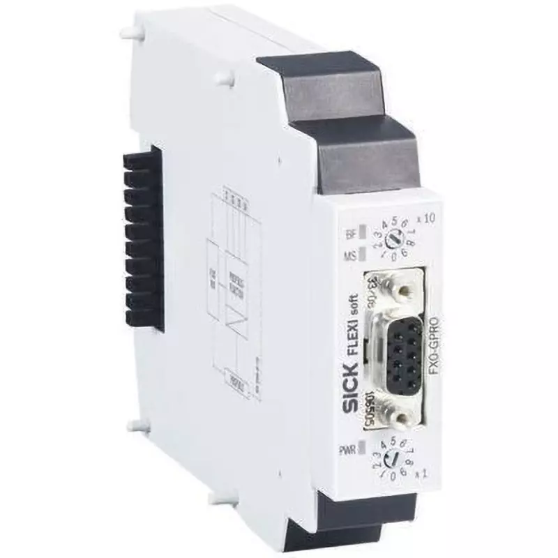 Sick DIN Rail Mounting Diagnostic Module 24 DC Power Supply Voltage Flexi Soft Range Flexi Soft system, FX0-GPRO00000