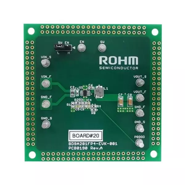 ROHM Evaluation Kit Buck Converter Application Sub Type, BD9A201FP4-EVK-001