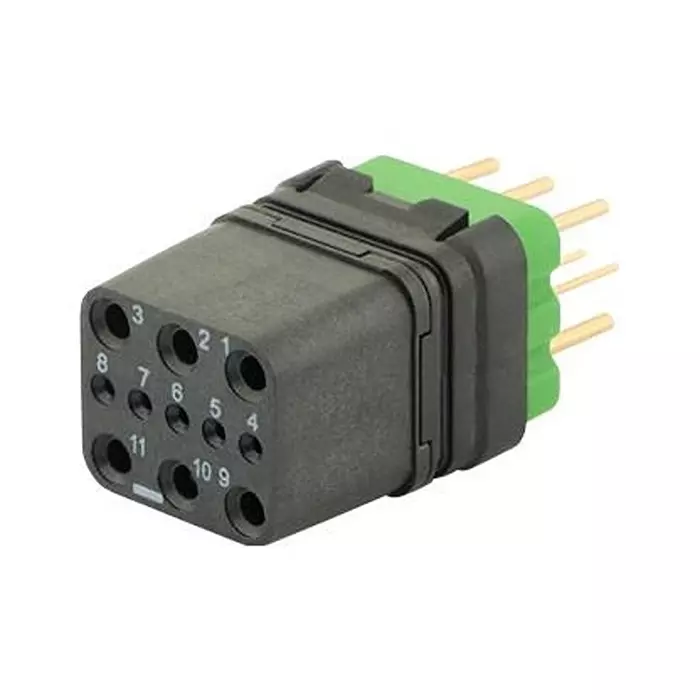 SOURIAU-SUNBANK / EATON RECTANGULAR MODULE, RCPT, 11POS, 3ROW, 8MQ2M9901UN