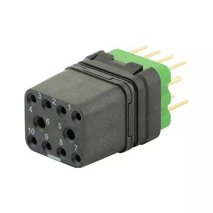 SOURIAU-SUNBANK / EATON RECTANGULAR MODULE, RCPT, 10POS, 3ROW, 8MQ2M9910UN