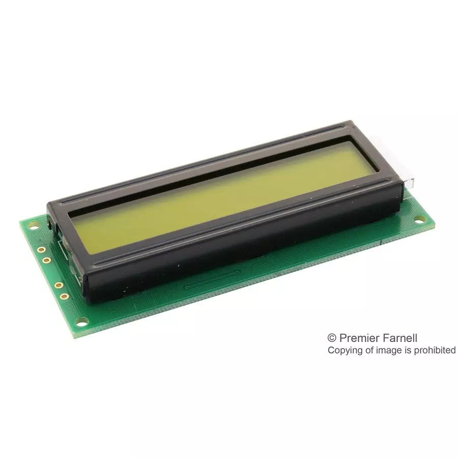 MIDAS DISPLAYS DISPLAY, ALPHANUMERIC, 16X1, YELLOW/GRN, MC11605A6WK-SPTLY-V2