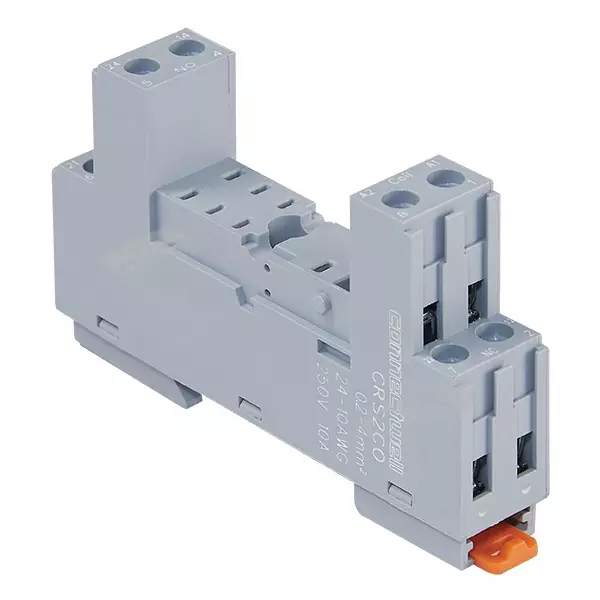 Connectwell Modular General Purpose Relay Socket 2CO DPDT 10 A 250 V Grey, CRS2COY